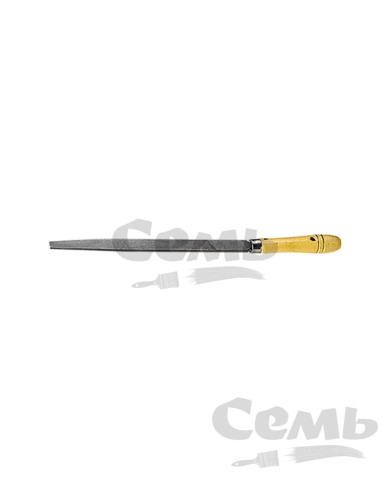 Напильник, 200 мм, плоский, деревянная ручка