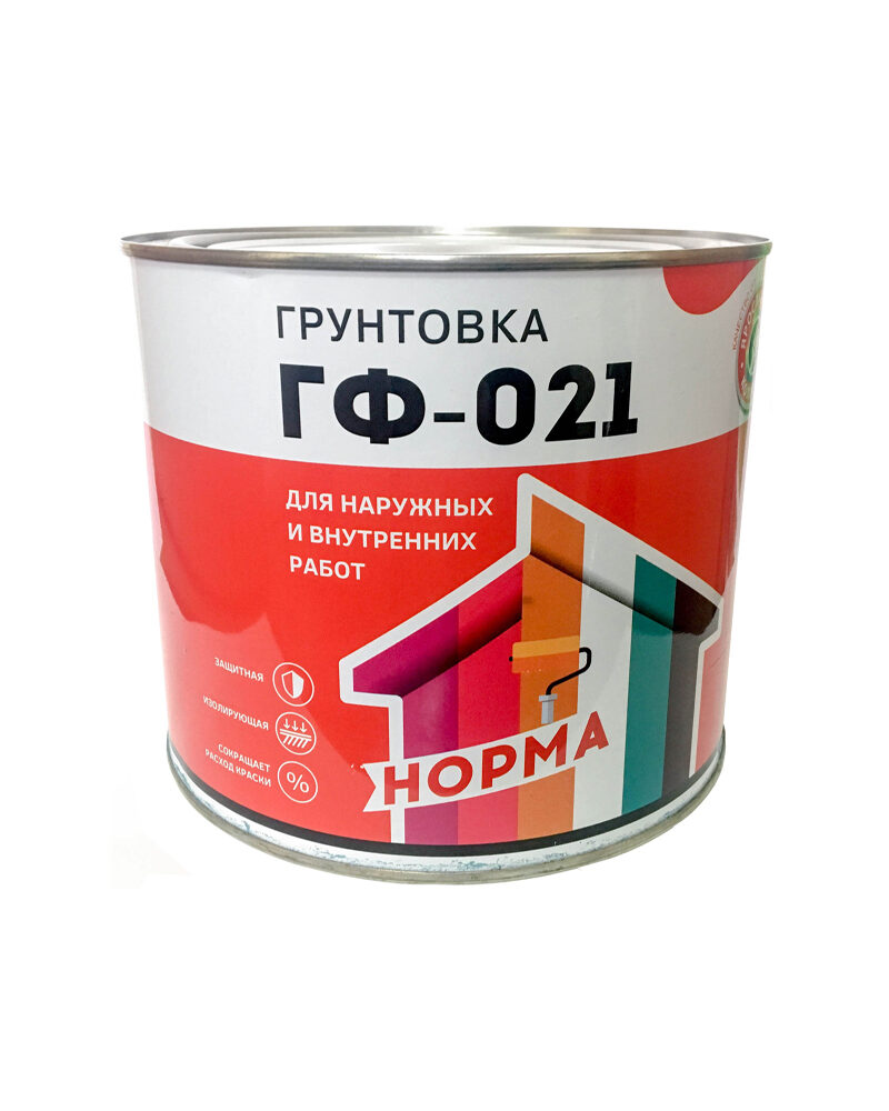 Грунт ГФ-021 красно-кор. /1,9 кг/ НОРМА