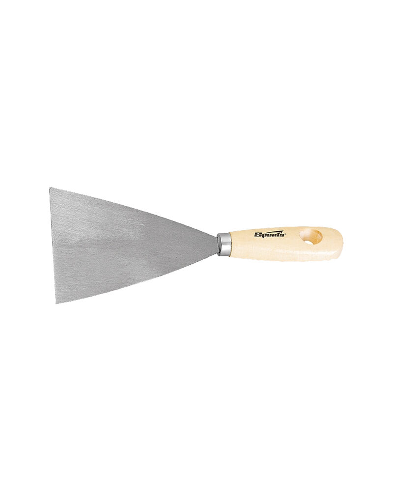 Шпательная лопатка из нержавеющей стали, 50 мм, деревянная ручка