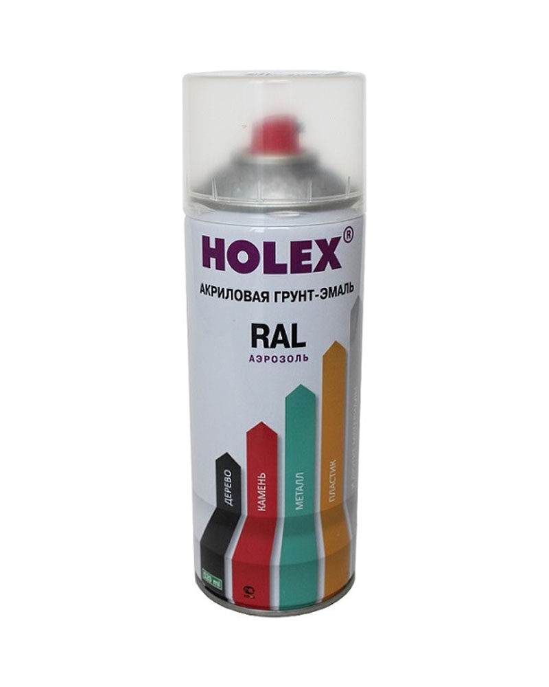 Грунт-эмаль акриловый RAL 8017 шоколадно-коричневый HOLEX /520 мл/